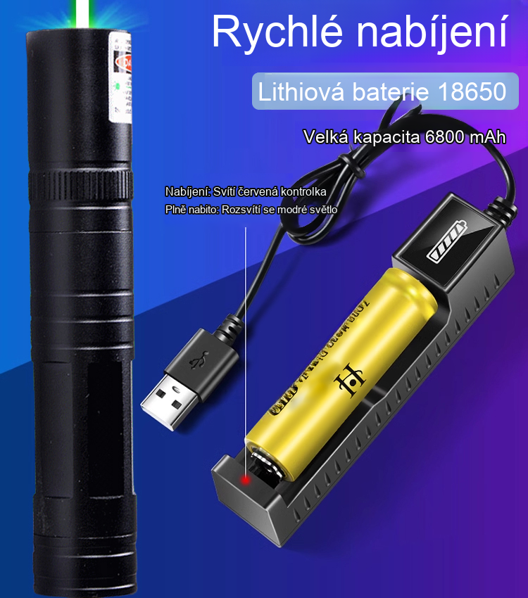 Super výkonné laserové ukazovátko【Řezání, svařování a obranné funkce v jednom, dosah až 5000 metrů!】