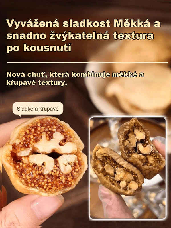 0 přidáno cukru Fíkové ořechy【Mimořádná sleva 50% - jen poslední tři dny!】