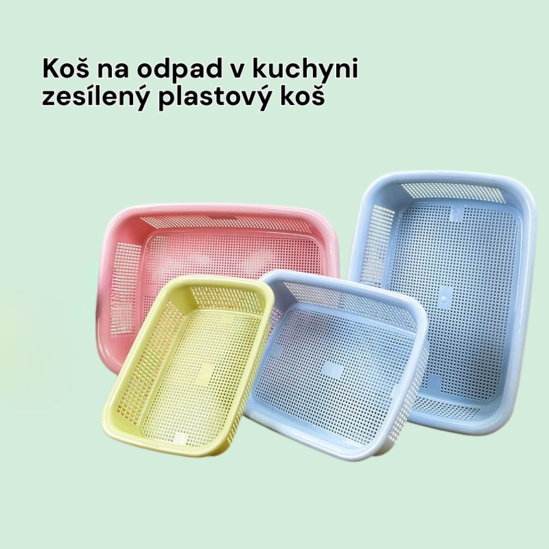 Koš na odpad v kuchyni zesílený plastový koš