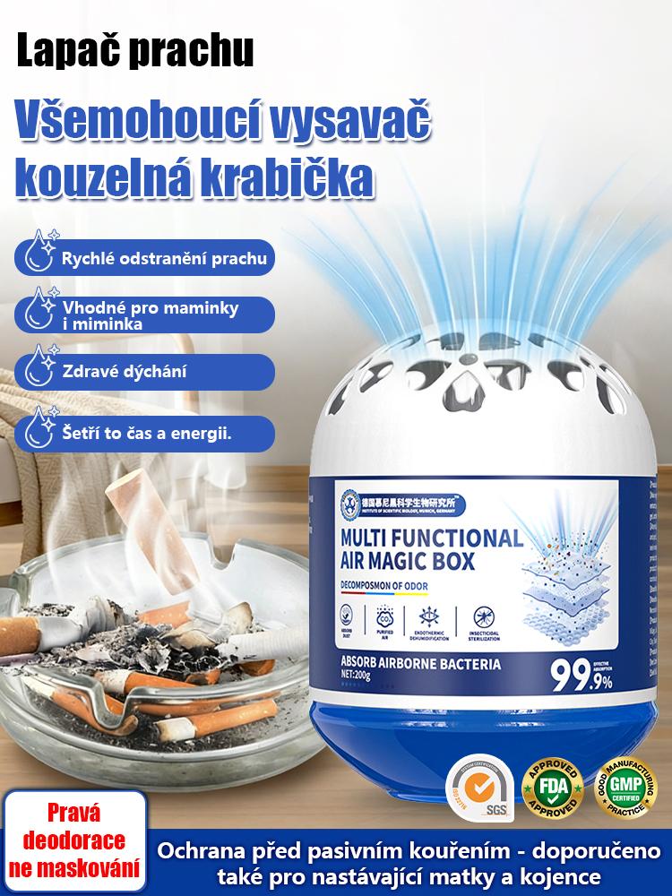 【Odstraňovač prachu】Univerzální kouzelná sací krabička【Odstraňování prachu, esterifikace a odstraňování barev! Výdrž: 20 let!】