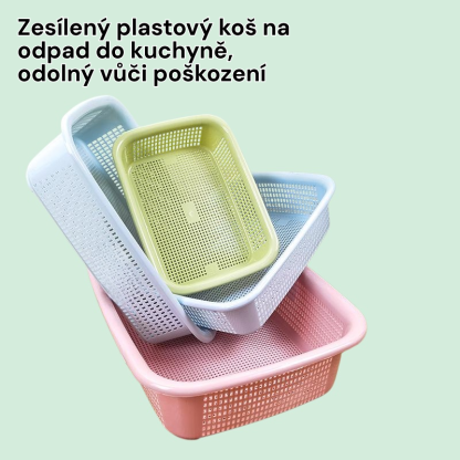 Koš na odpad v kuchyni zesílený plastový koš