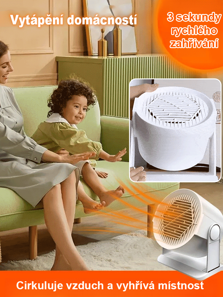 Za 7 dní spotřebuje jen 1 kWh【Domácí topidlo】Super úsporné