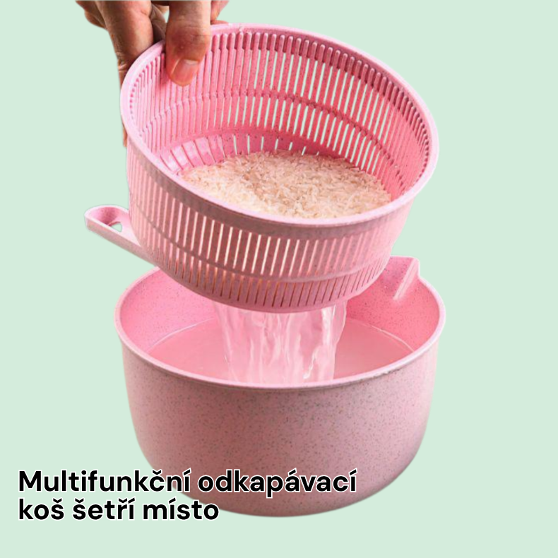 Multifunkční odkapávací koš do domácnosti