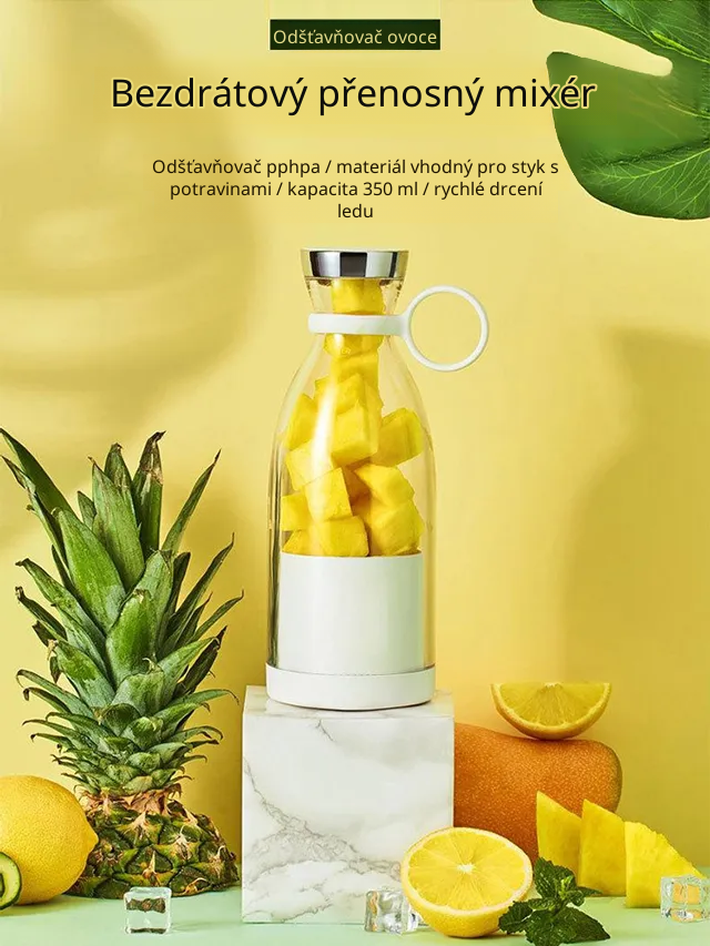 Cestovní mini elektrický odšťavňovač 🍹 Přidejte své oblíbené ovoce a získejte čerstvou šťávu během pouhých 10 sekund. Ideální pro rušná rána. 🍹 Lehký a kompaktní design vhodný na cesty, do posilovny i do kanceláře. Vychutnejte si zdravé drinky kdekoli. 