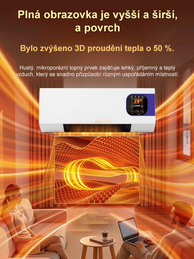 Nástěnná klimatizace s teplým vzduchem