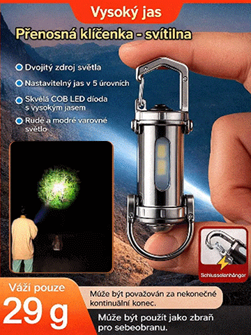 Mini svítilna na klíčenku