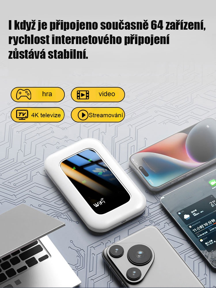 【14 dní na vyzkoušení zdarma】Žádné měsíční poplatky, okamžité připojení po zapnutí, silný signál a vysoká rychlost internetu.
