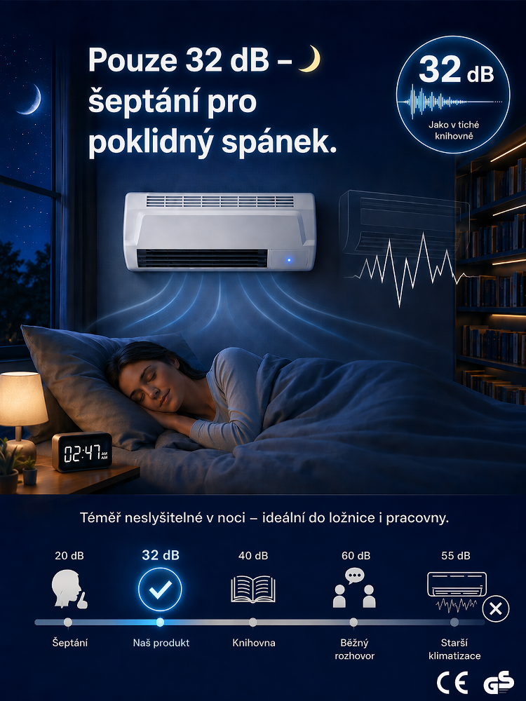 ❄️【Úspora energie 3.0】 Nástěnná klimatizace pro domácnost! Hit letošního léta. Bez vrtání, rychlá instalace. Chladí, topí a čistí vzduch.