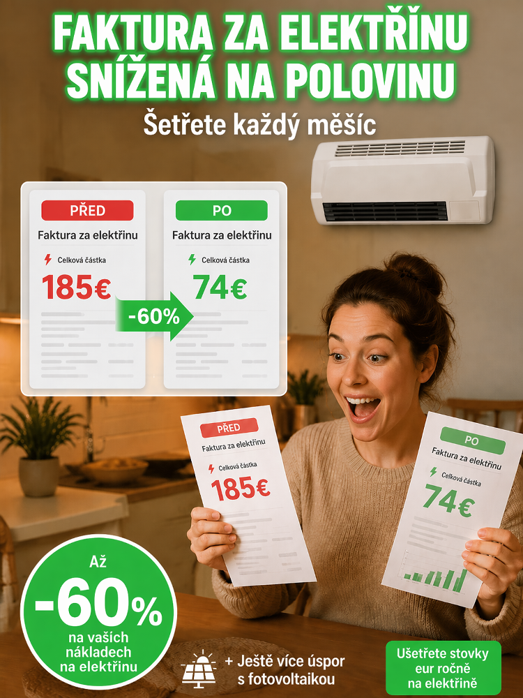 ❄️【Úspora energie 3.0】 Nástěnná klimatizace pro domácnost! Hit letošního léta. Bez vrtání, rychlá instalace. Chladí, topí a čistí vzduch.