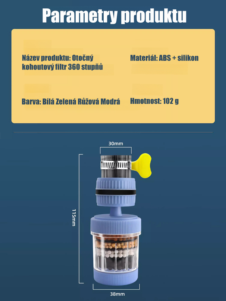 Šestivrstvý domácí filtr na vodovodní kohoutek! Ušetřete za balenou vodu! Špičkový filtr se slevou 30 % a akcí 1+1 ZDARMA. 