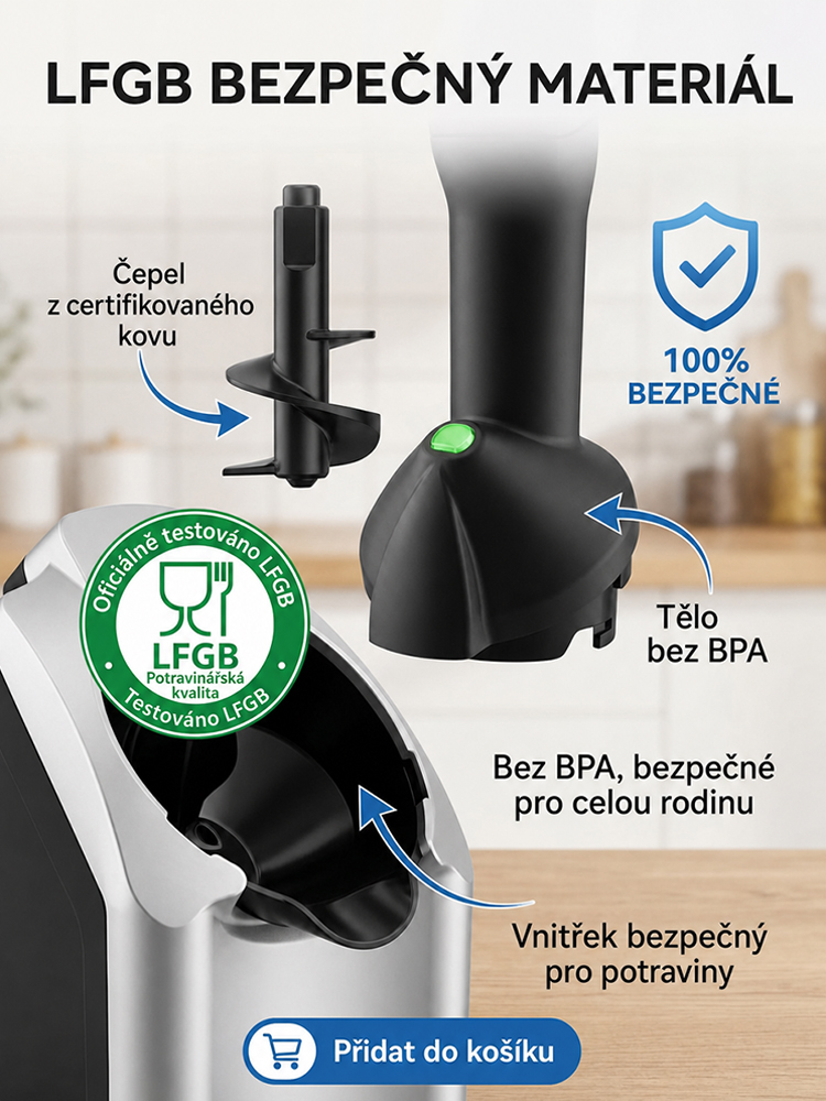 ❄️Plně automatický výrobník zmrzliny – připravený za pouhou minutu pro okamžité ochlazení