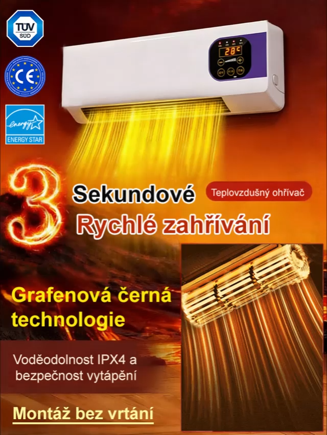 Nástěnná klimatizace s teplým vzduchem