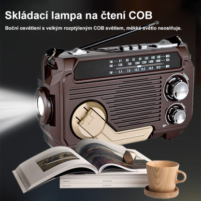 Ruční rádio s funkcí nouzového nabíjení! 🌟 Spolehlivý pomocník v nouzi.