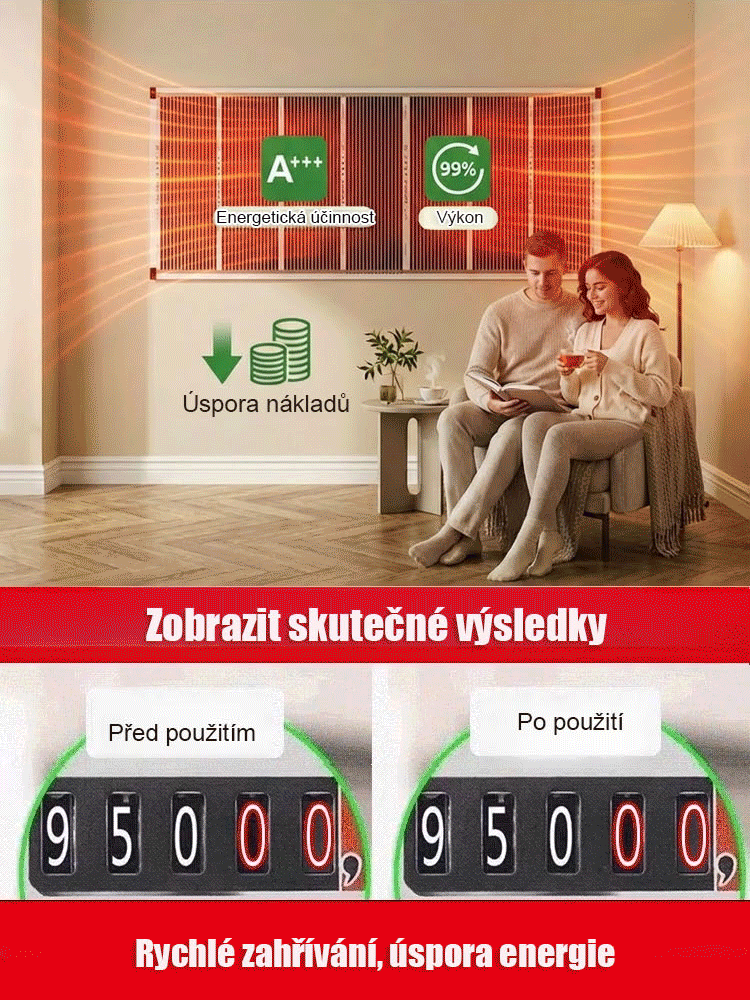 【Rychlý ohřev za 5 sekund】Nástěnný ohřívač: stačí jej připevnit na stěnu a váš domov bude okamžitě v teple a pohodlí. Nyní s 50% slevou!
