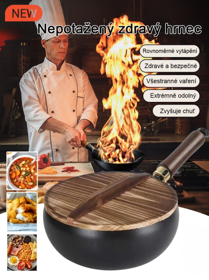 【Japonské kulturní dědictví】nepřilnavý železný hrnec bez povlaku✨Vyrobené ručně kovaným 100 000krát