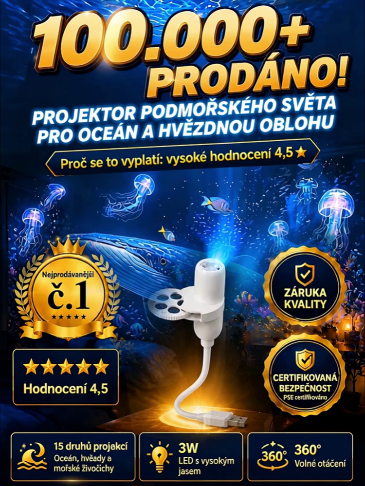 Kouzelný Svět Oceánu a Hvězd Přímo u Vás Doma – Během Jediné Vteřiny!