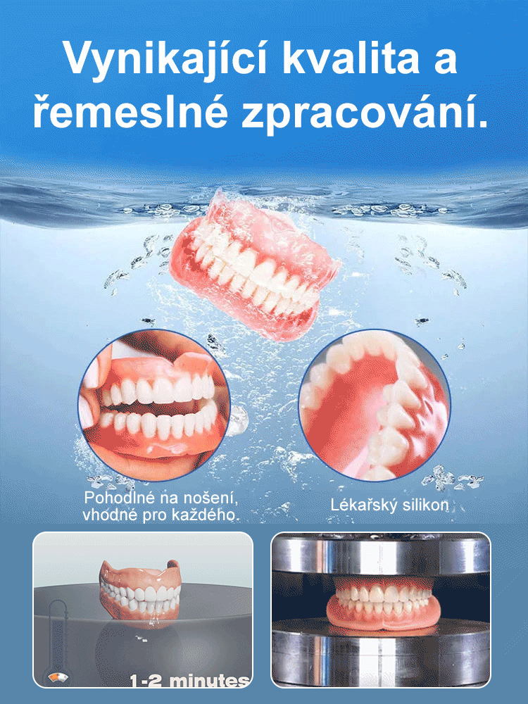 Přirozený úsměv, pohodlné zubní protézy
