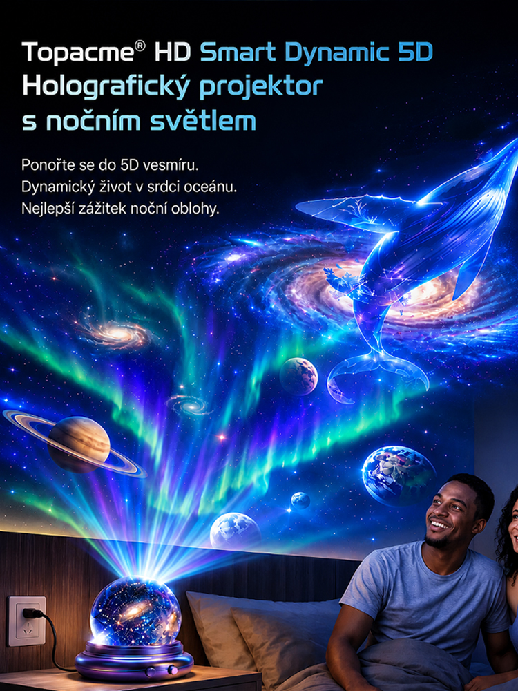 Multifunkční fantastická náladová projekční lampa