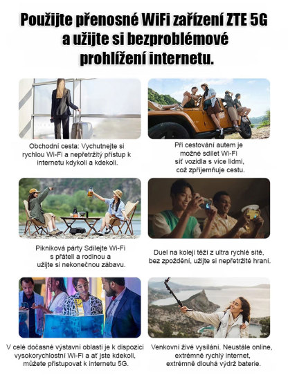 【14 dní na vyzkoušení zdarma】Žádné měsíční poplatky, okamžité připojení po zapnutí, silný signál a vysoká rychlost internetu.