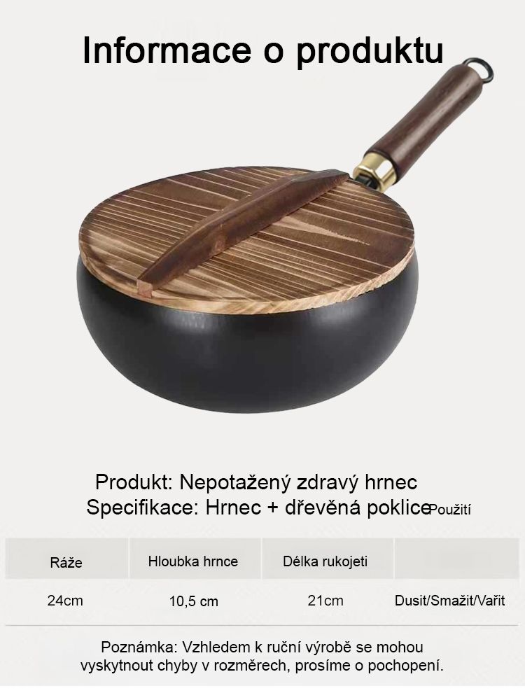 【Japonské kulturní dědictví】nepřilnavý železný hrnec bez povlaku✨Vyrobené ručně kovaným 100 000krát