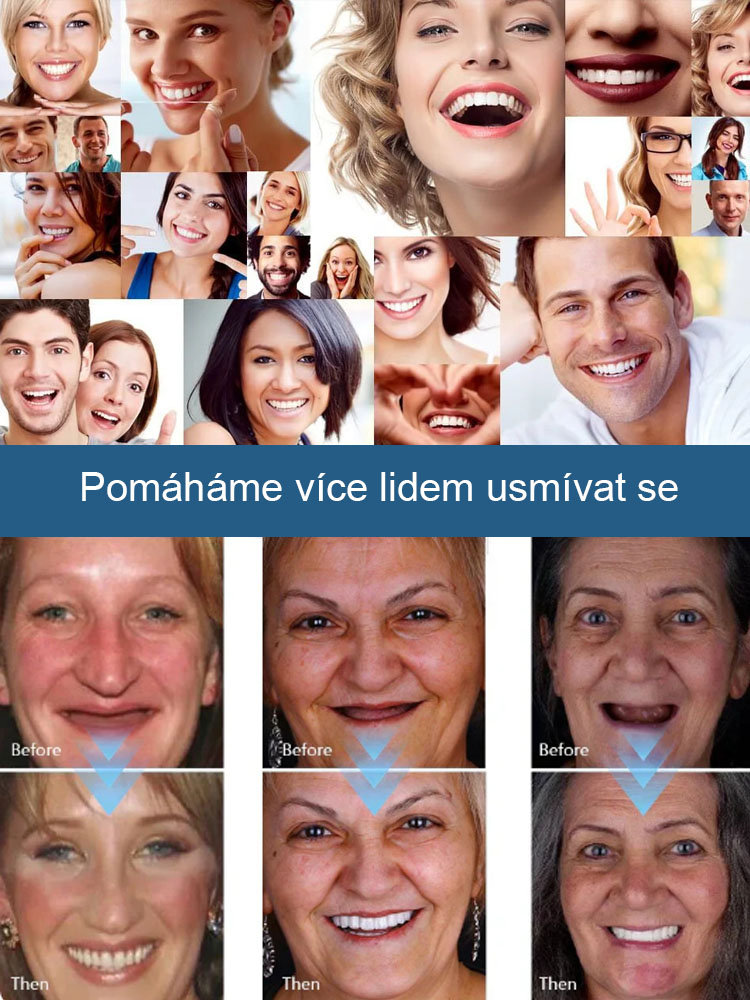 Přirozený úsměv, pohodlné zubní protézy