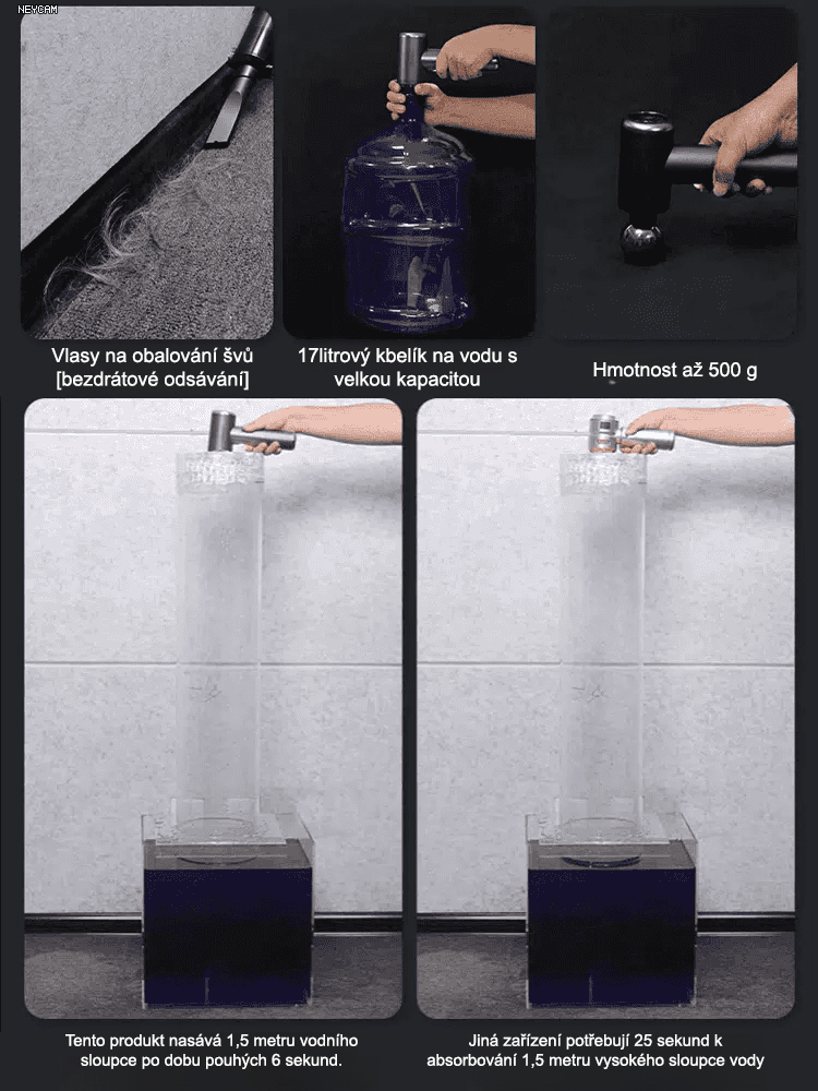 Miliony řidičů milují! Automatický čtyřv jednom vysavač