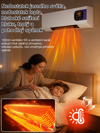 Nástěnná klimatizace s teplým vzduchem