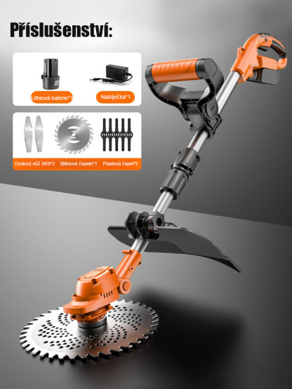 【Snadné sečení trávy, tisíce metrů čtverečních】 Tento praktický ruční akumulátorový vyžínač šetří námahu a čas.