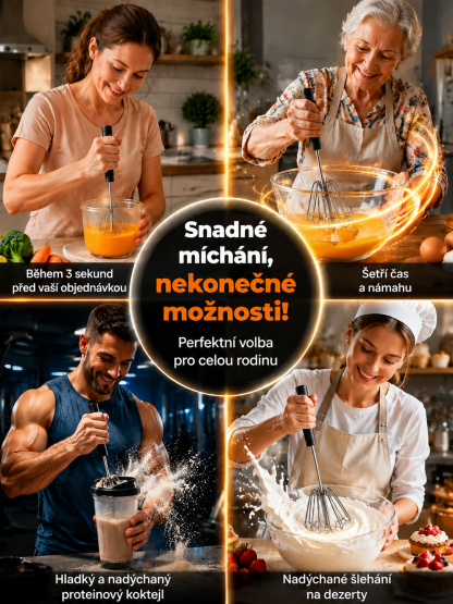 Pečte jako profesionál, bez namáhavého ručního šlehání a hlučných kuchyňských robotů!