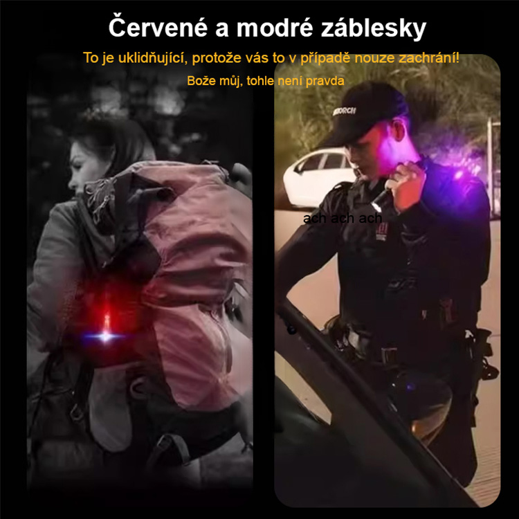 Víceúčelová nouzová svítilna✨Režimy vysokého jasu, nízkého jasu a stroboskopu splní různé potřeby
