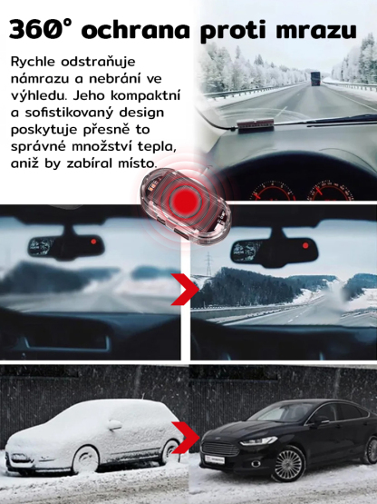 Automobilový solární alarm pro odstranění sněhu