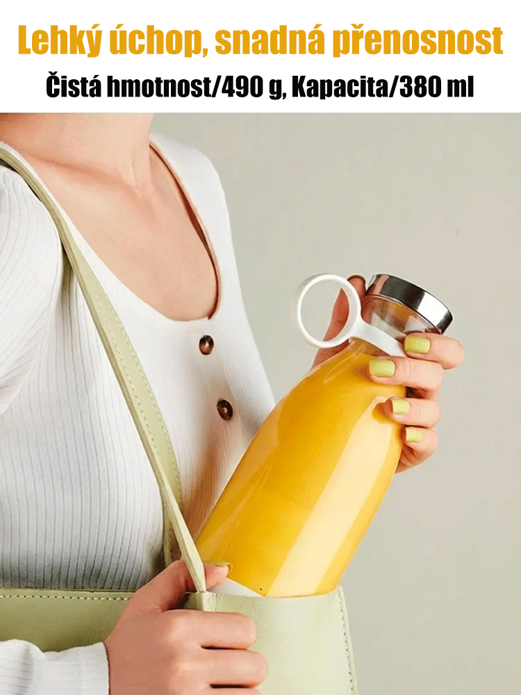 Cestovní mini elektrický odšťavňovač – pohár