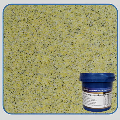 Modernizace epoxidového barevného pískového podlahového nátěru, povrch lesklý jako mramor, voděodolný a protiskluzový, odolný proti opotřebení!