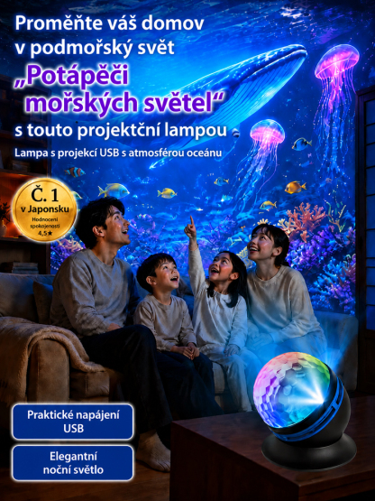 Multifunkční fantastická náladová projekční lampa