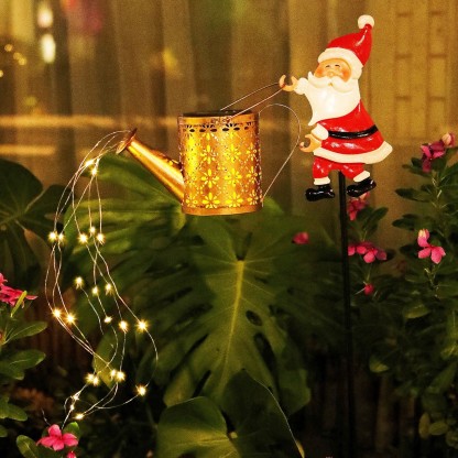 Solární vánoční osvětlení na trávník ve tvaru Santa Clause