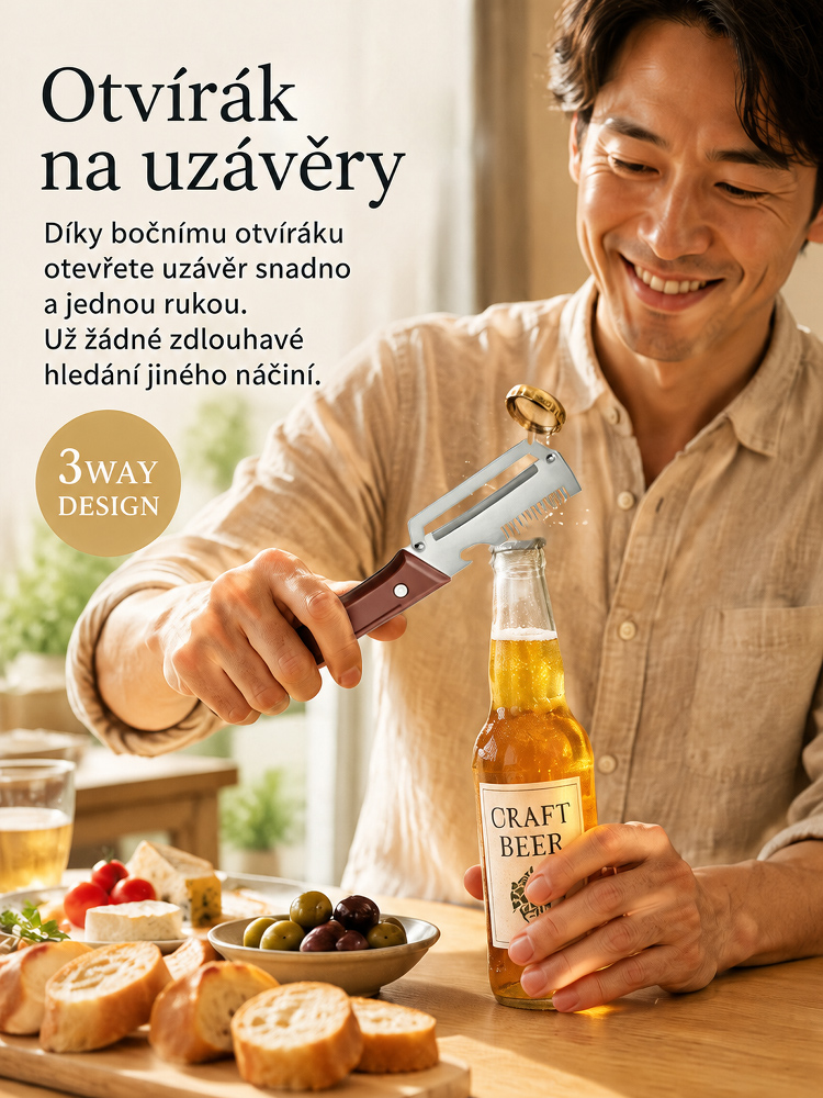 Multifunkční nerezová škrabka 3v1 | Dlouhotrvající ostrost-50%