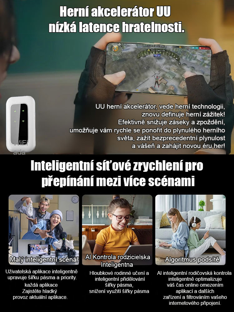 【14 dní na vyzkoušení zdarma】Žádné měsíční poplatky, okamžité připojení po zapnutí, silný signál a vysoká rychlost internetu.