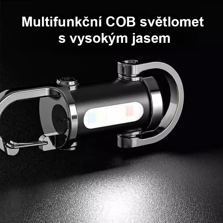 Víceúčelová nouzová svítilna✨Režimy vysokého jasu, nízkého jasu a stroboskopu splní různé potřeby