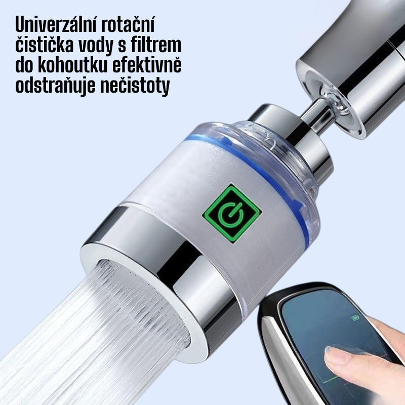 Univerzální rotační čistička vody s filtrem do kohoutku