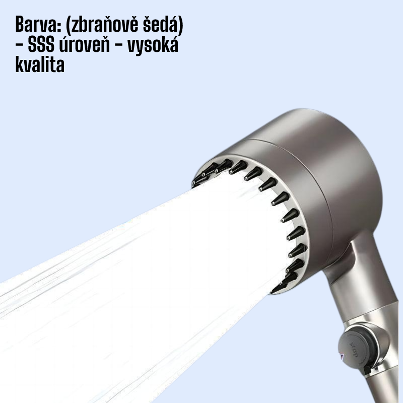 Špičková sprchová hlavice s dvojitým tlakem