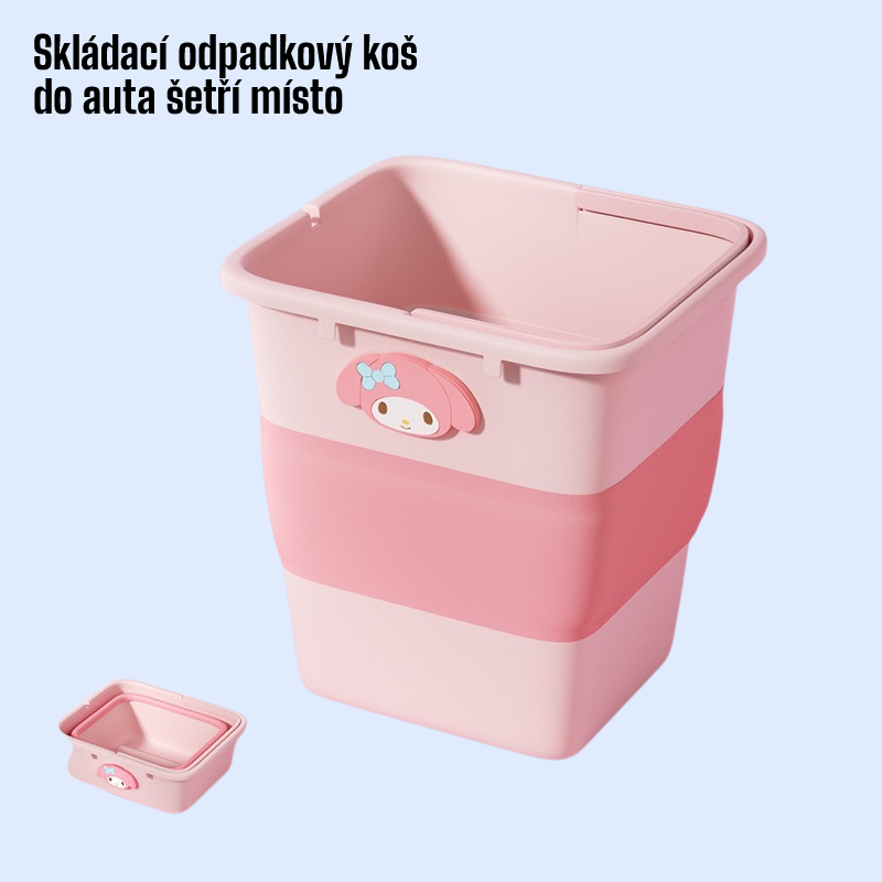 Skládací odpadkový koš do auta