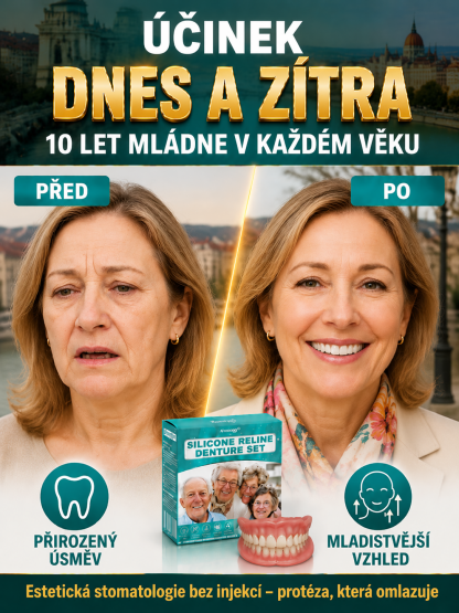 DIYcos nová sada kompletní horní a dolní zubní protézy