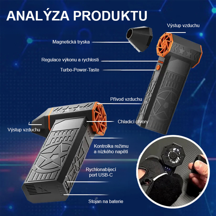 【5000w vysoký výkon】teplovzdušný sněhový ventilátor – i extrémní chlad zvládne snadno.