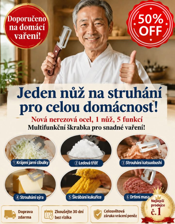 Multifunkční nerezová škrabka 3v1 | Dlouhotrvající ostrost-50%