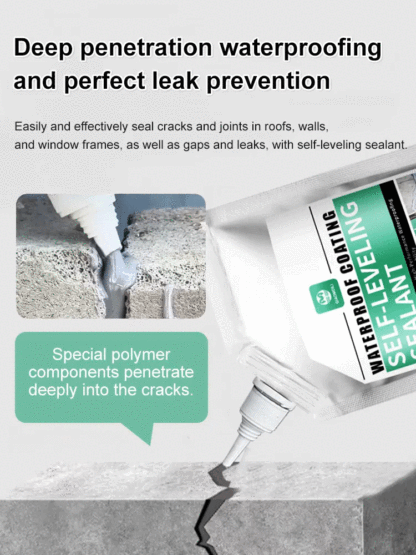 Specially developed to address various crack and leakage issues, this high-elasticity, fast-drying self-leveling sealant!