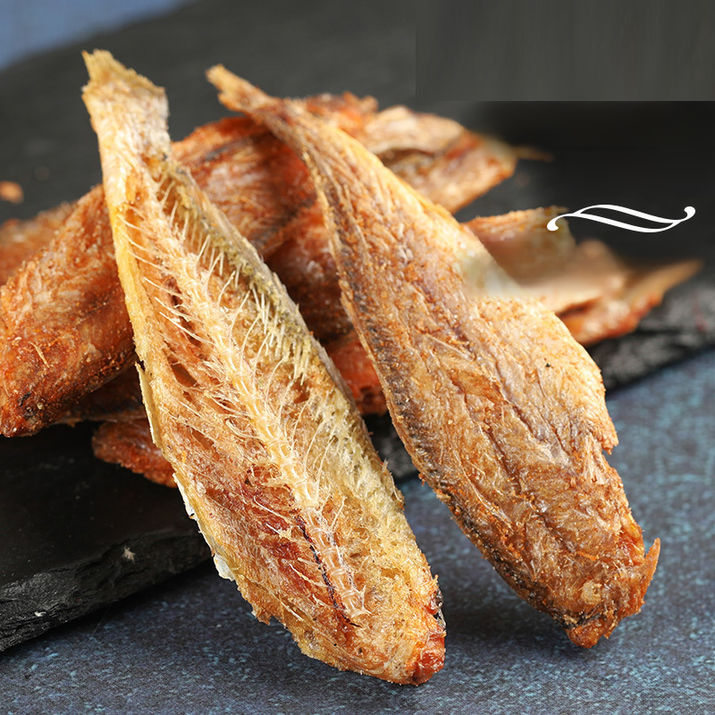 Low-salt dried small fish from Kodiak Island, Alaska—savory and crispy, the more you chew, the tastier it gets!