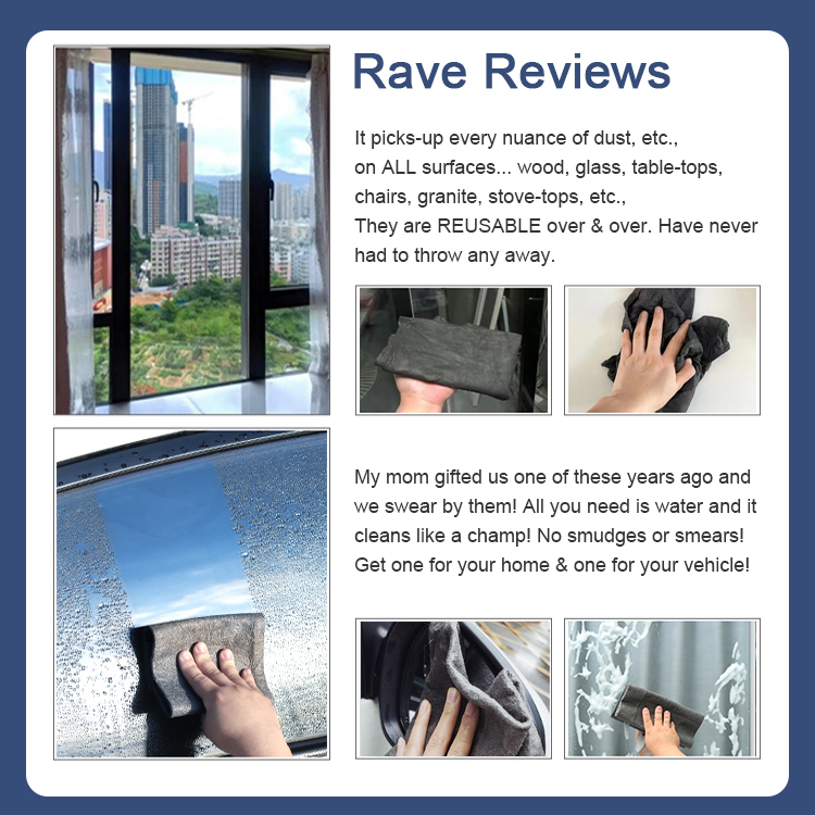 This magic cloth is amazing for cleaning glass and mirrors, leaving them crystal clear!