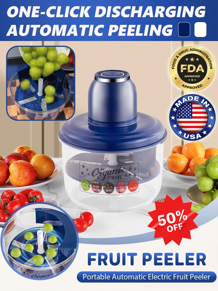 Portable automatic fruit peeler