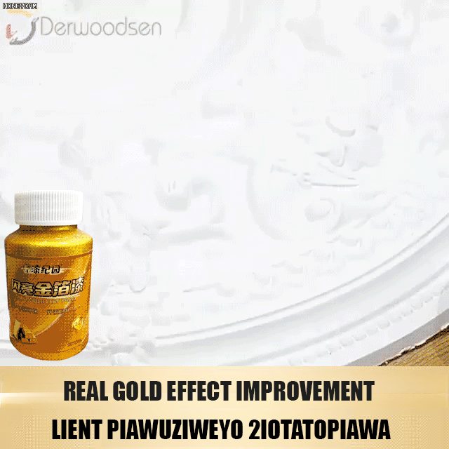 More dazzling than gold, this water-based polymer gold powder paint shines brilliantly and exudes luxury! 