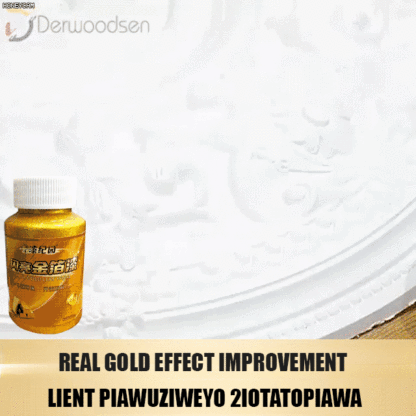 More dazzling than gold, this water-based polymer gold powder paint shines brilliantly and exudes luxury! 